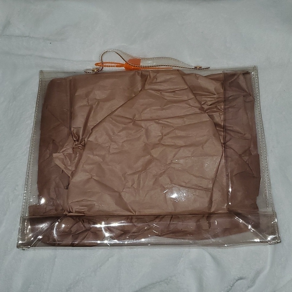 Hermes Vintage Vinyl Clear Kelly Bag Purse - Picture 15 of 16